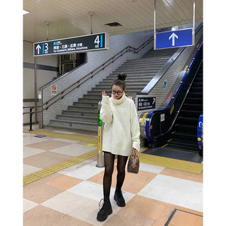 Turtleneck long knit