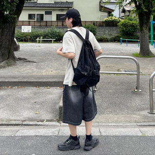 Multi-pocket string backpack