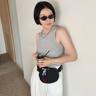 Tinted oval sunglasses