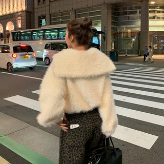 Fur zip jacket