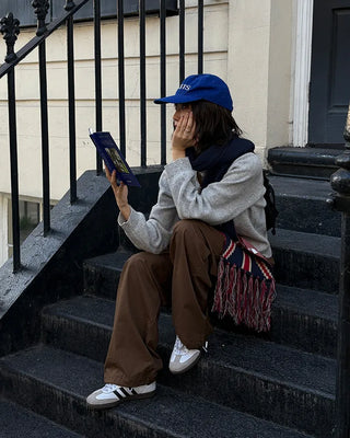 String cotton pants