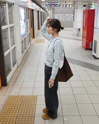 Side seam denim pants