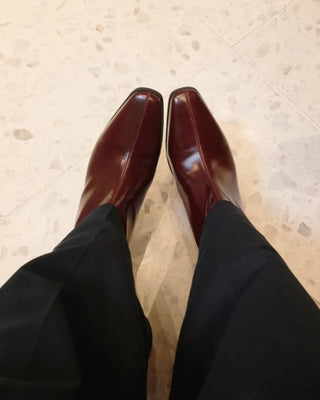 Glossy Ankle Boots