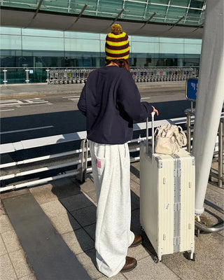 New York check sweatshirt