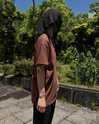 Thin striped ringer T-shirt