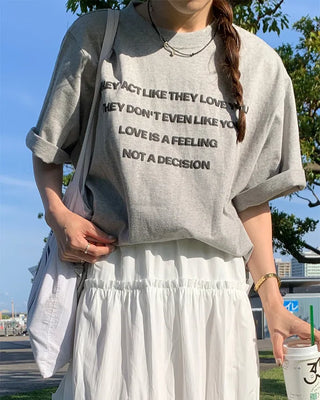 Lettering Oversized T-Shirt