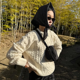 Casual Round Knit Sweater