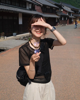 Sheer T-shirt