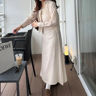 Basic dress and shirt set