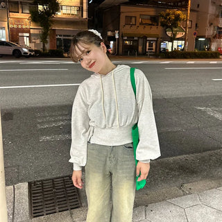 Cropped hoodie