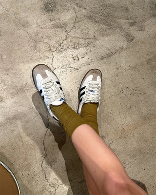 Ribbed long socks