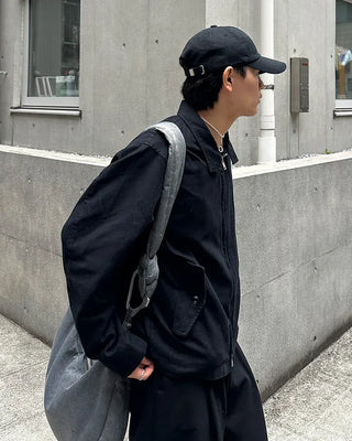 Side pocket zip-up jacket