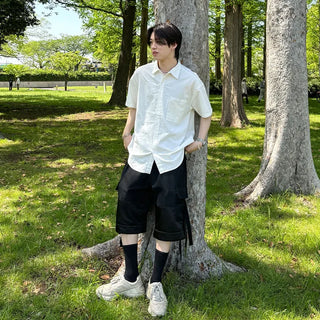 (Unisex) Oversized Short-Sleeve Shirt