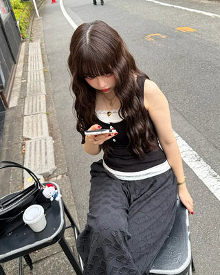 Layered Button Sleeveless