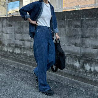 Basic denim color shirt