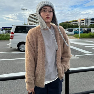Soft Texture V-Neck Cardigan