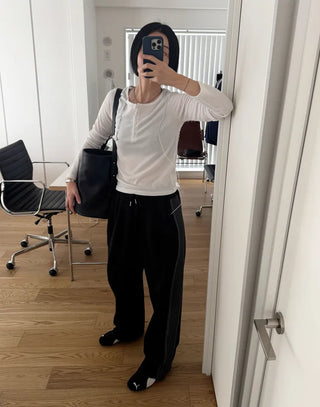 Line detail sweatpants