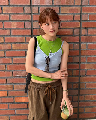 Button Rib Camisole