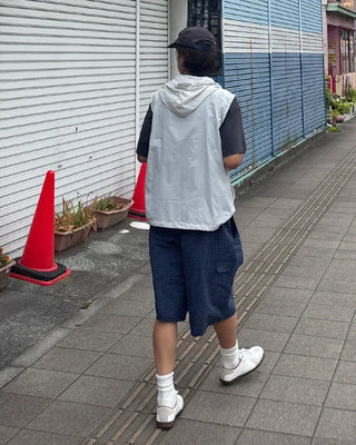 Checked Banding Cargo Pants