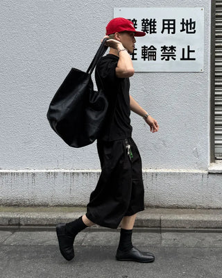 Big leather tote bag