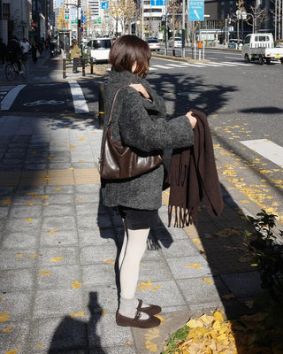 Half-neck boa jacket