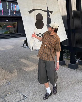 Cargo zip shorts