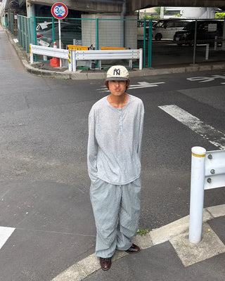 Checked parachute pants