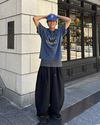 Double Pintuck Balloon Slacks