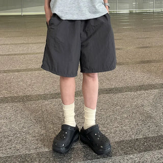 Nylon Banding Half Pants