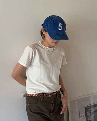 Round neck half-sleeve T-shirt