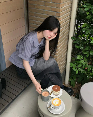 Tiered Shirring Blouse
