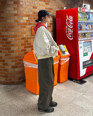 (Unisex) Drawstring Pintuck Slacks