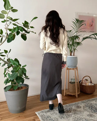 Ribbon wrap skirt