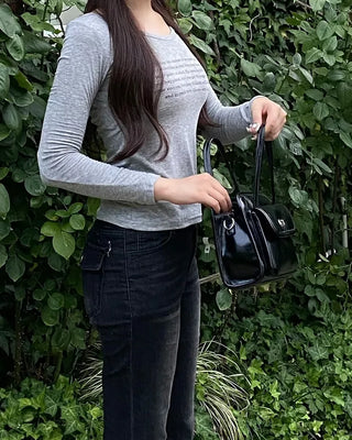 Square Top Handle Tote Bag