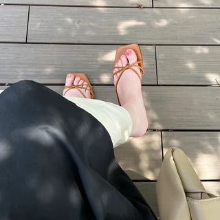 Flat thong sandals