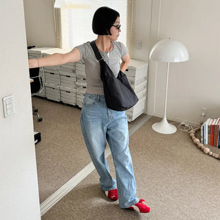 Shirring shoulder bag