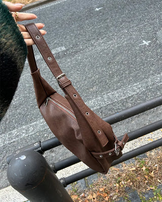 Side belt shoulder bag