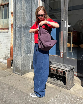 2-Way Ripple Check One-Shoulder Bag