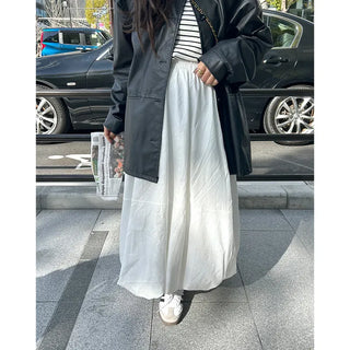 Balloon long skirt