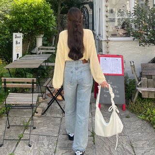 Shirring Strap Square Bag