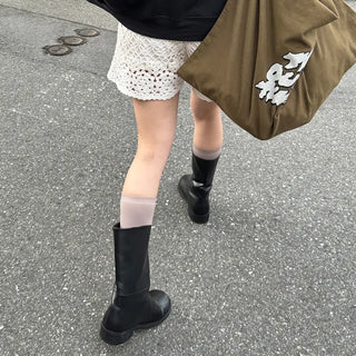 Basic knee socks