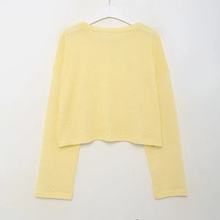 See-through round knit