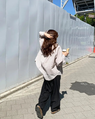 Oversized check shirt