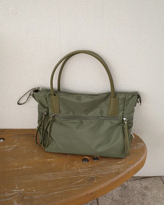 Side-string big shoulder bag