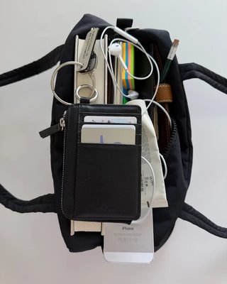 [2nd Re-release] (ORIGINAL) Strap Leather Card Wallet (black)