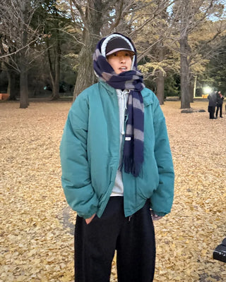High-neck down jacket
