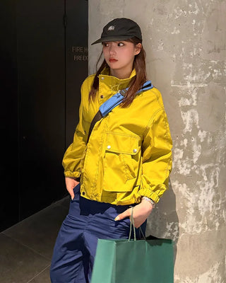 Stitched Windbreaker