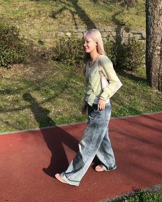 See-through cardigan
