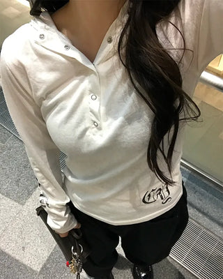 Slim-fit sleeve lettering hoodie