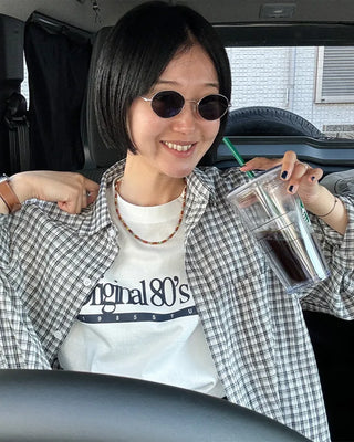 Oval frame sunglasses